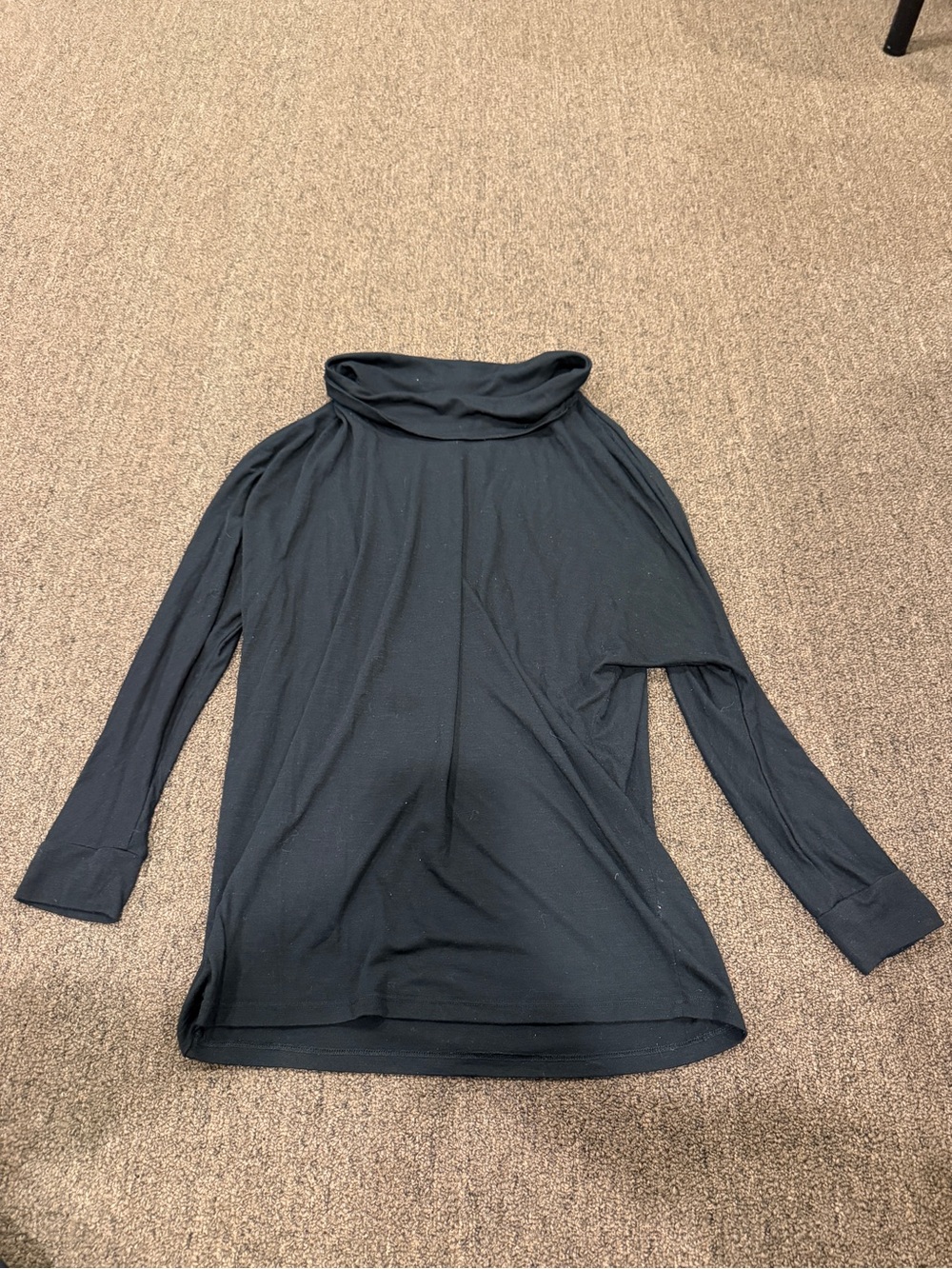 Beyond Yoga Black Long-Sleeve Cowl Neck Top